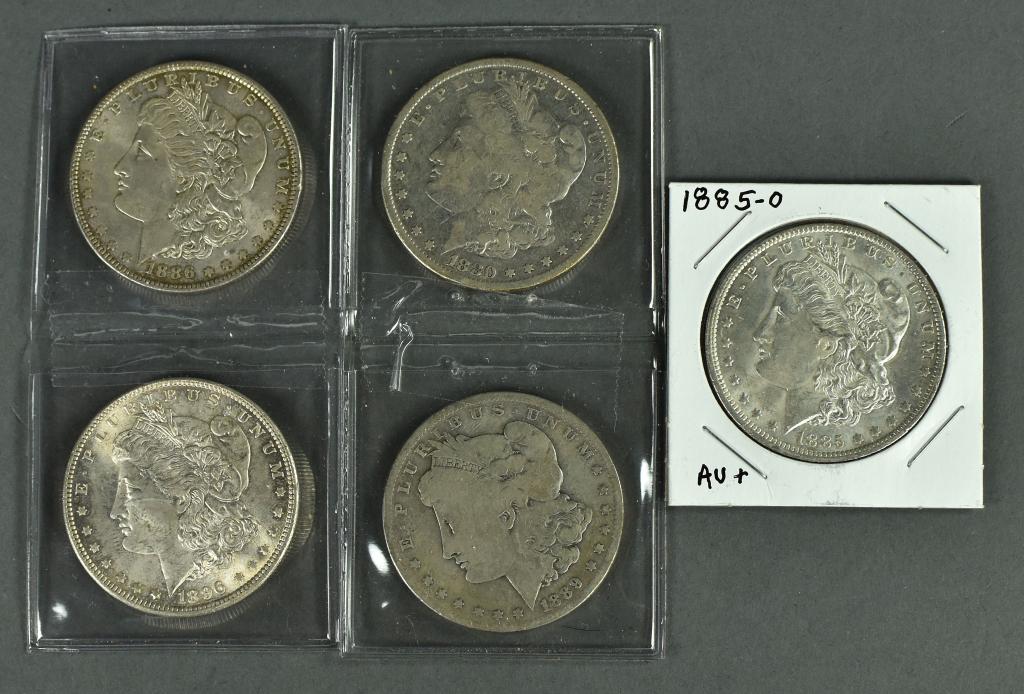Five Morgan Dollars (1 of 2)