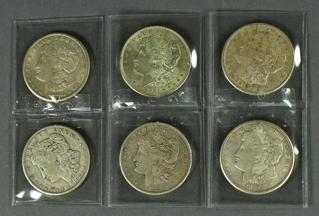 Six Morgan Dollars (1 of 2)