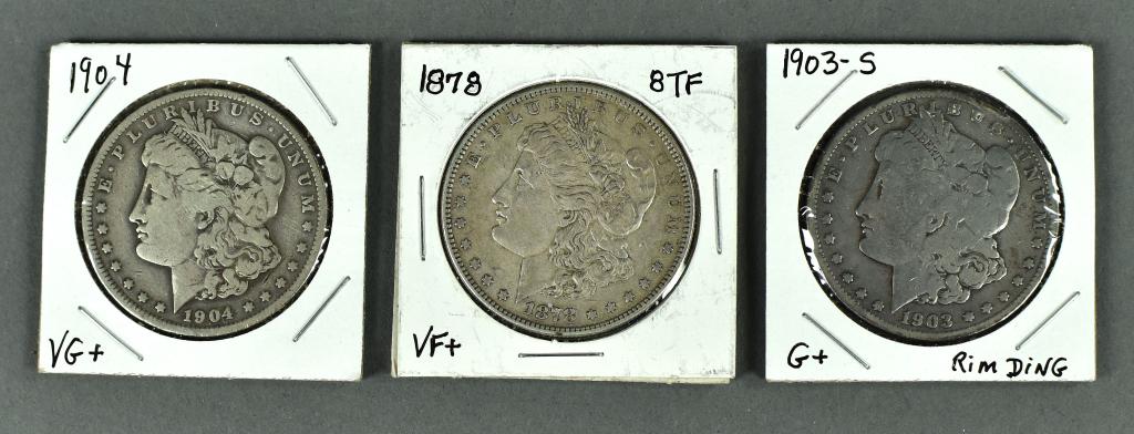 Three Better Date Morgan Dollars (1 of 2)