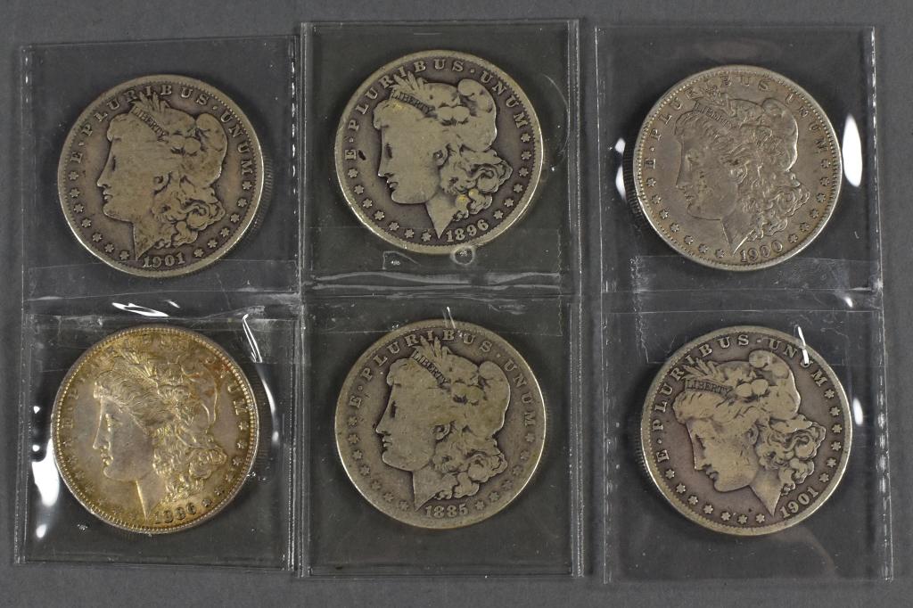 Five Morgan Dollars (1 of 2)