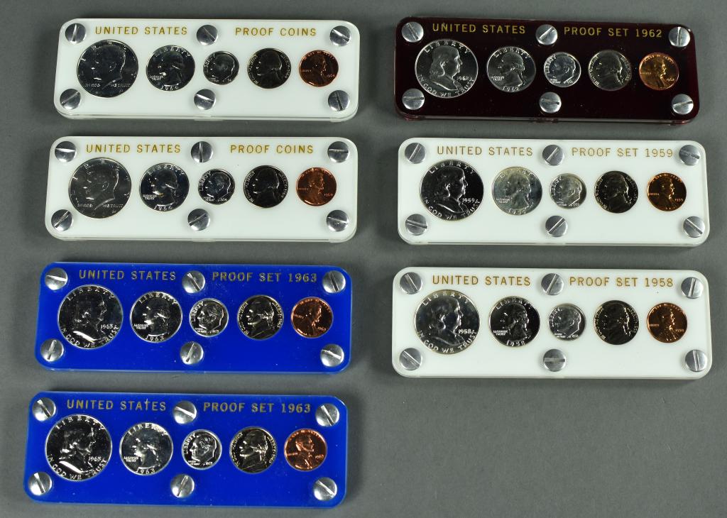 Seven Silver Proof Sets (1 of 4)