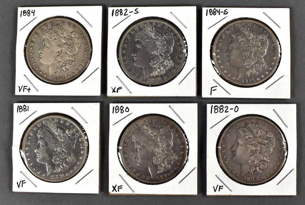 Six Morgan Dollars (1 of 2)
