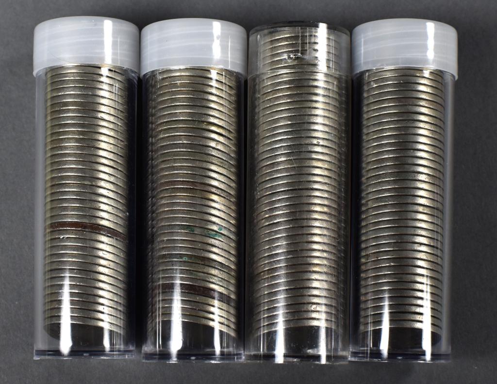 (4) Four Rolls of Circulated Buffalo Nickels (1 of 5)