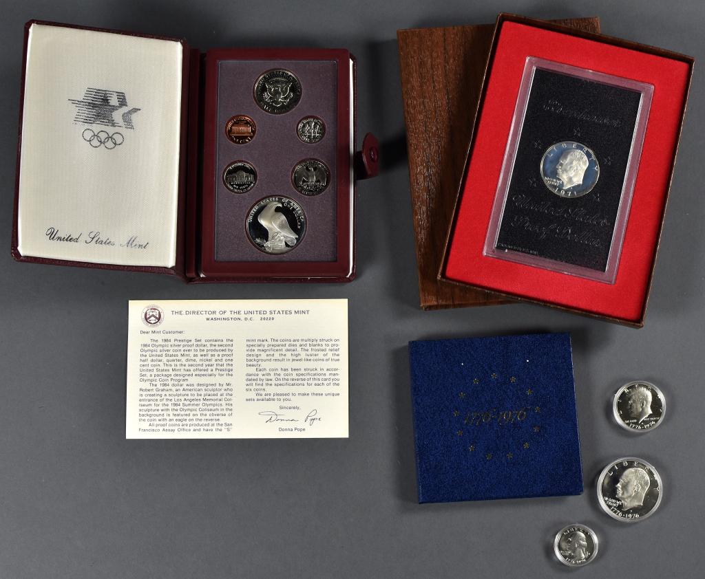 1984 PRESTIGE SET with Olympic Silver Dollar (1 of 5)