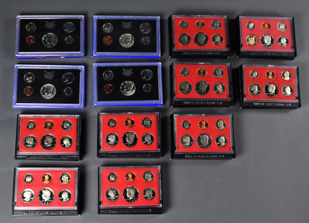 (13) Thirteen Proof Sets in Mint Boxes (1 of 5)
