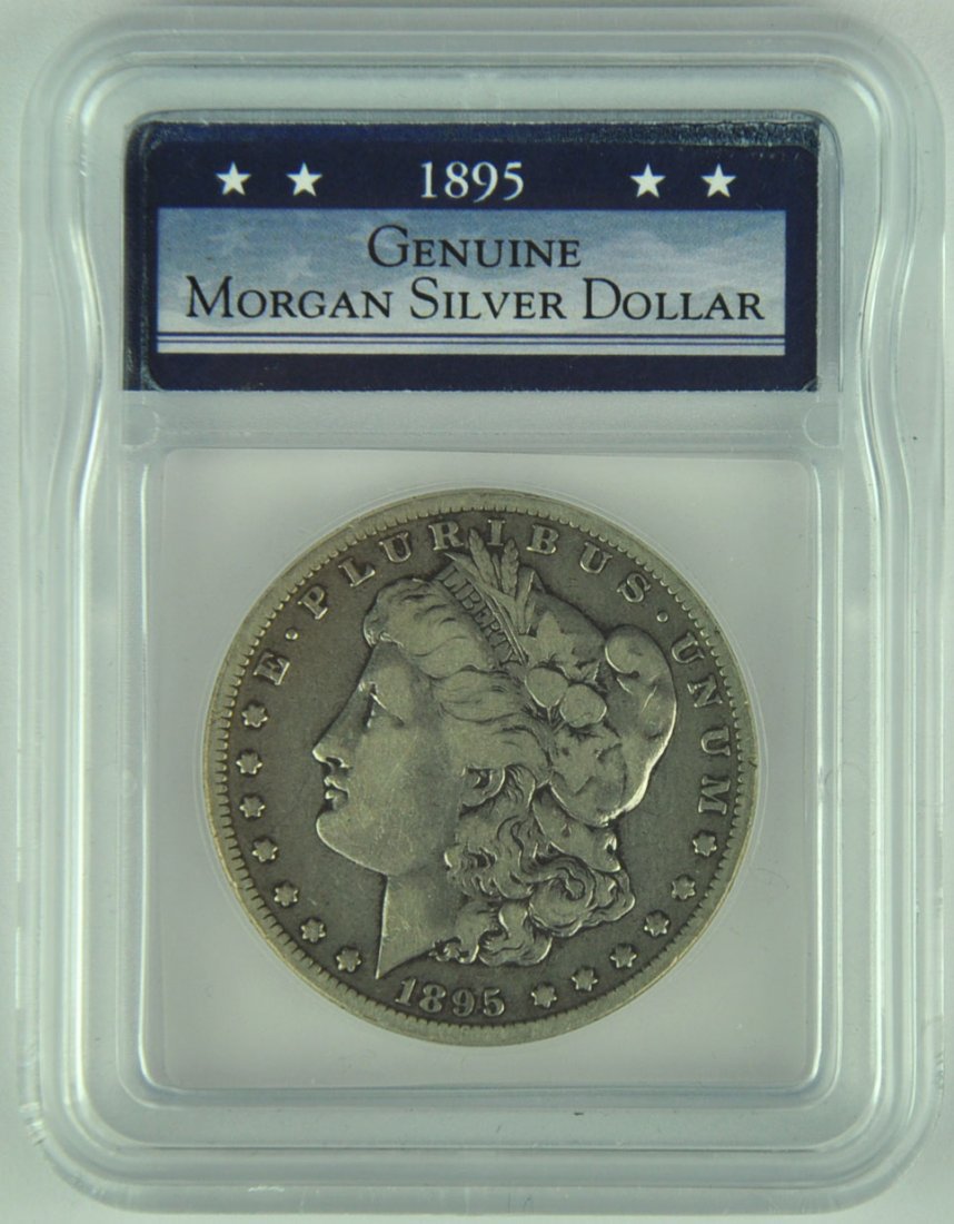 1895-O Morgan Dollar: This coin grades F12. A very scarce issue in the Morgan series.