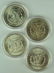 Four BU Morgan Dollars - 2