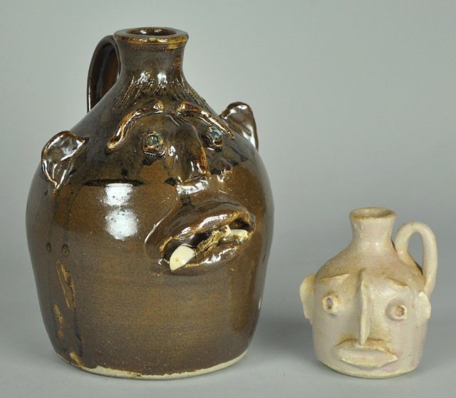 North Carolina Old House Pottery Face Jug