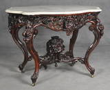 John Henry Belter Turtle-Top Parlor Table