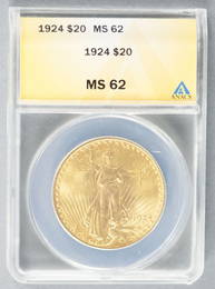 1924 Saint Gaudens $20 Gold Coin