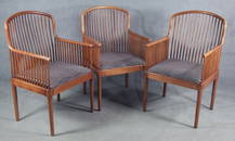 Group of Three Knoll "Exeter" Arm Chairs