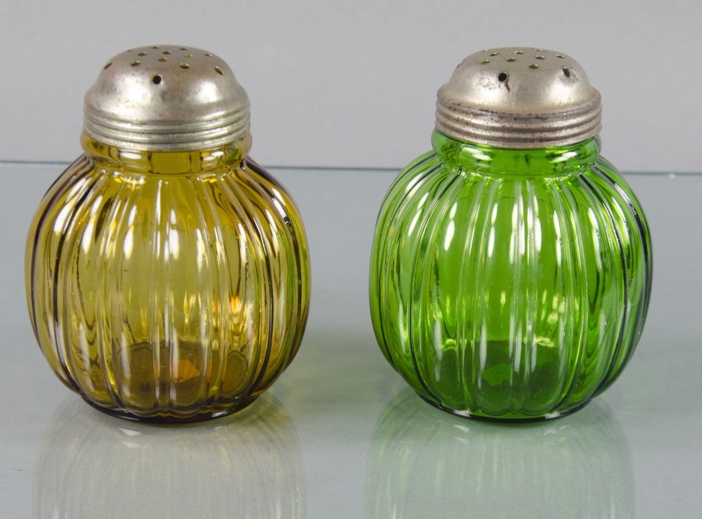 Two Melon Ribbed Sugar Shakers (1 of 1)