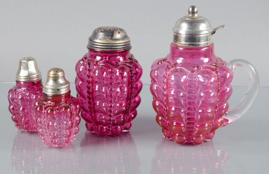 Four-Piece Cranberry Table Set (1 of 1)