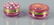Two Moser Bohemian Cranberry Trinket Boxes