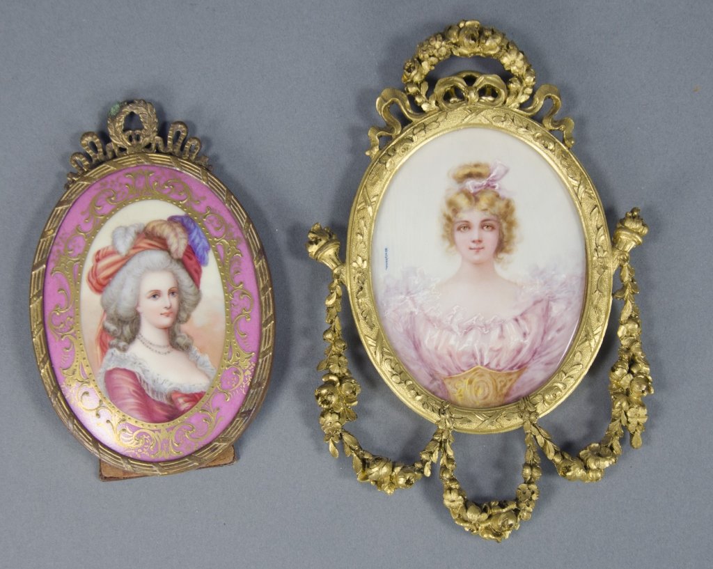 Two Hand-Painted Victorian Ladies (1 of 1)