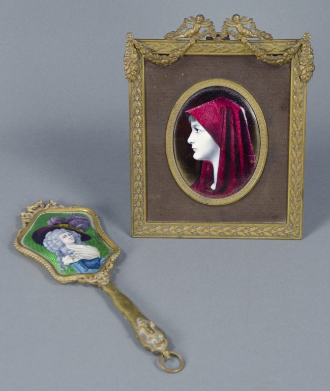 Two Miniature Enamel Portraits in Relief (1 of 1)