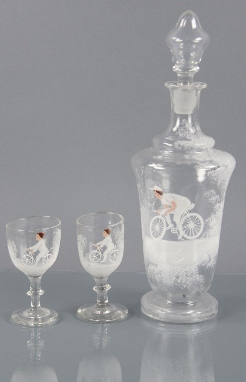 Three-Piece Mary Gregory Beverage Set (1 of 2)