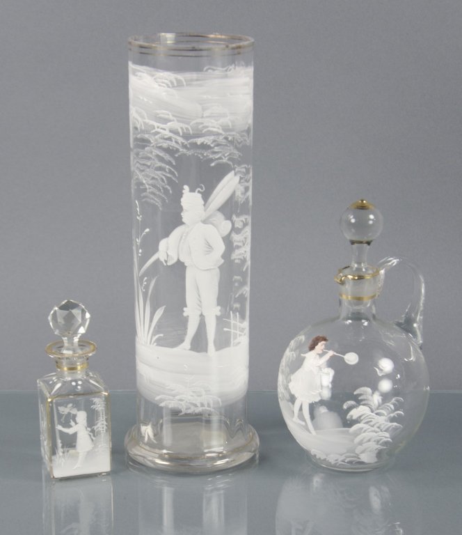 Three Assorted Pieces of Mary Gregory Glass (1 of 1)