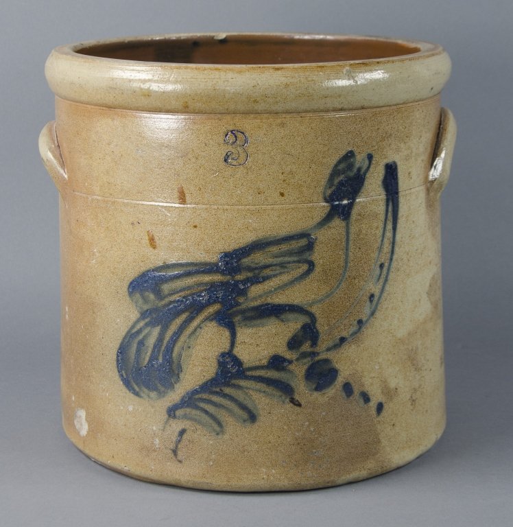 ThreeGallon Stoneware Crock with Bird Oct 03, 2015 Farmer Auctions