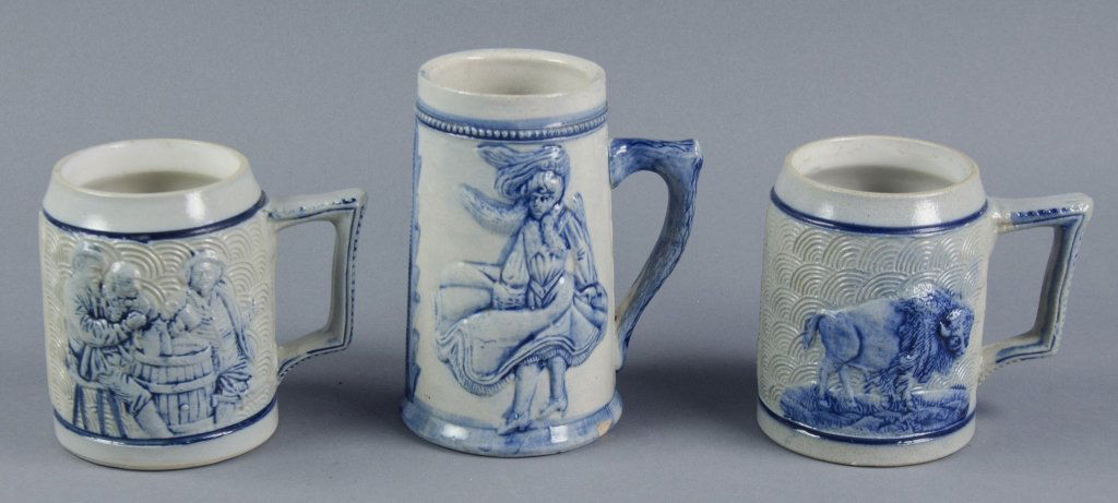 Three Stoneware Mugs (1 of 2)
