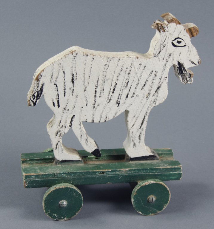 Folky Goat Pull Toy (1 of 2)
