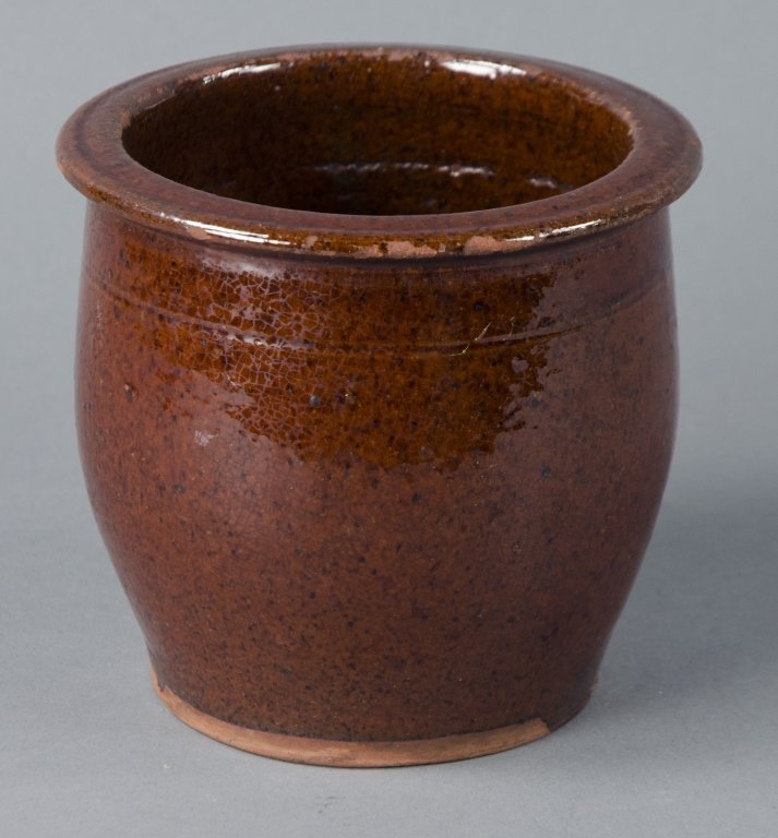 Small Redware Jar with Flared Collar (1 of 2)