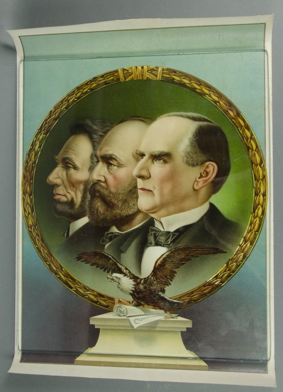 1901 Poster of the Three Martyred Presidents (1 of 2)