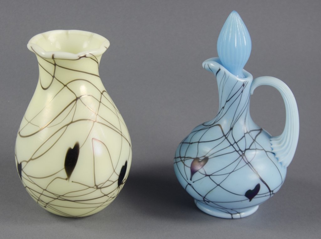 Two Fenton Art Glass "Hanging Hearts" Pieces (1 of 4)