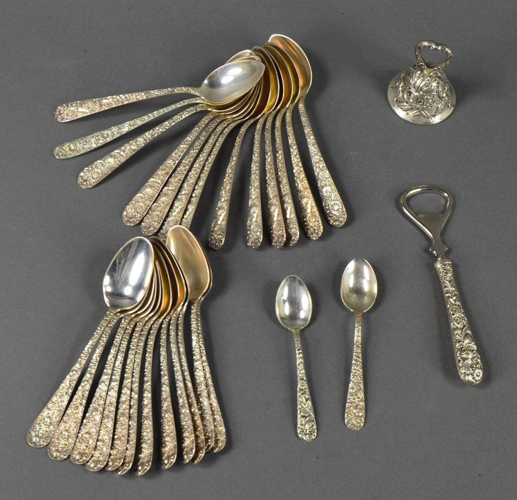 Group of Assorted Repousse Spoons (1 of 2)