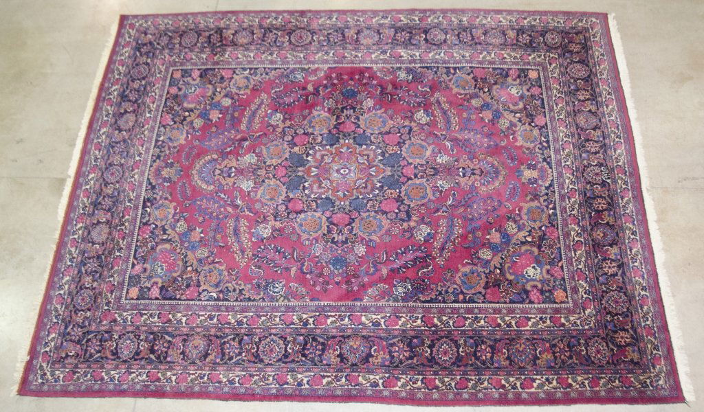 Wool on Cotton Meshed Oriental Rug (1 of 3)