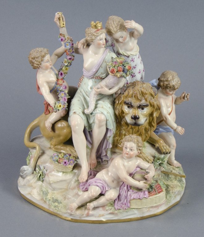 Meissen Porcelain Allegorical Figural Group (1 of 5)
