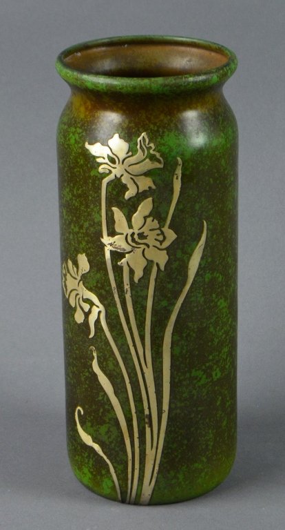 Heintz Sterling on Bronze Vase (1 of 3)