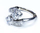 Bypass Diamond & Platinum Ring