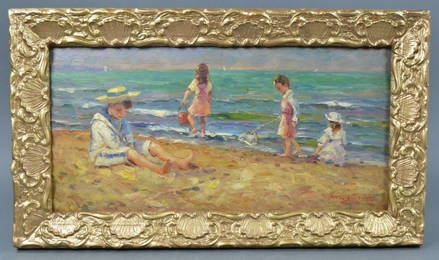 Walter Biggs Oil on Panel