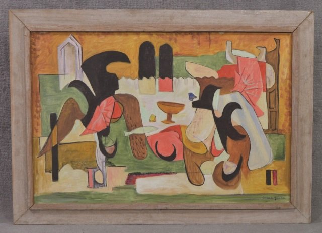 Marion Junkin Abstract Oil on Canvas (1 of 5)