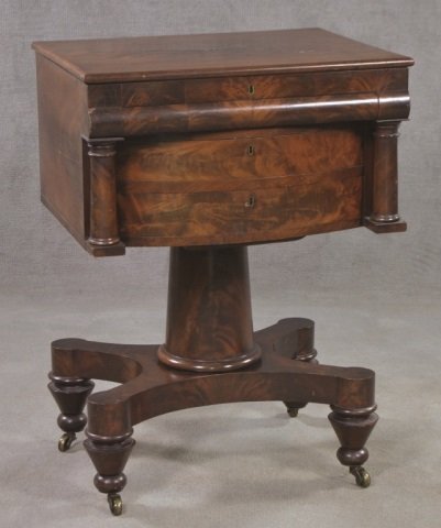 Mahogany Classical Style Writing Desk (1 of 10)