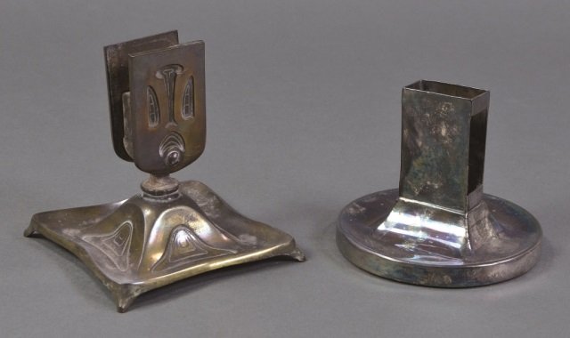 Two Metal Desktop Match Holders (1 of 3)