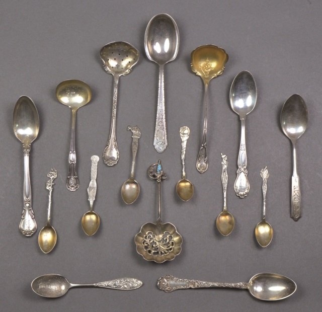 Group of Small Silver Spoons (1 of 9)