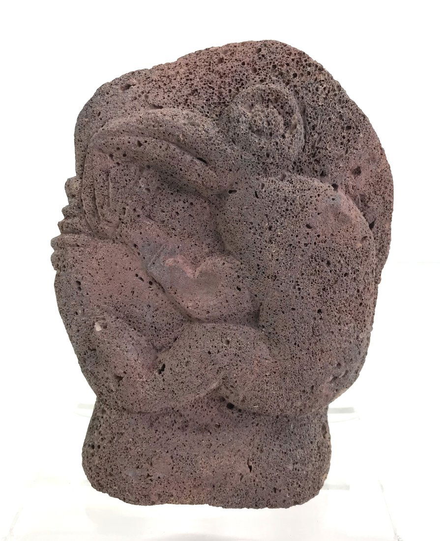 Easter Island Tuff Rock Carving of a Tangata Man (1 of 9)