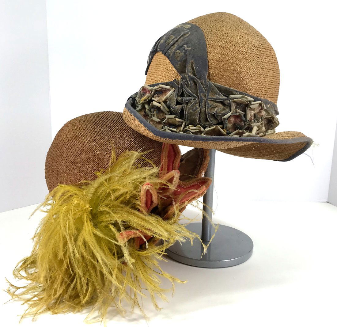 2 Vintage Art Deco Flapper Hats (1 of 19)