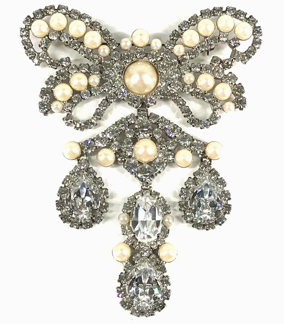 Vintage Devant de Corsage Large Pin Brooch. (1 of 10)