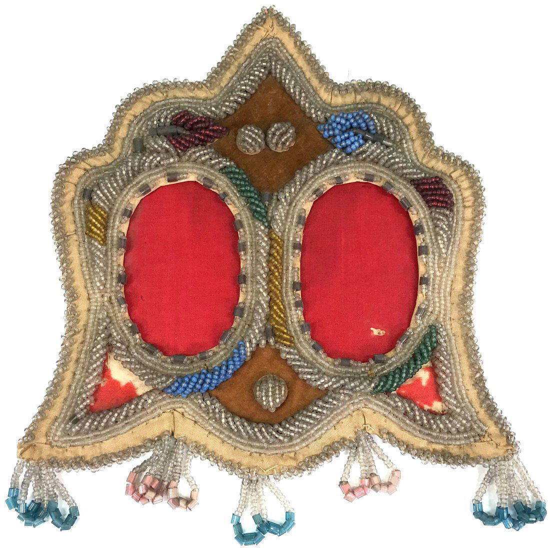 Iroquois Beaded Double Picture Frame. (1 of 11)