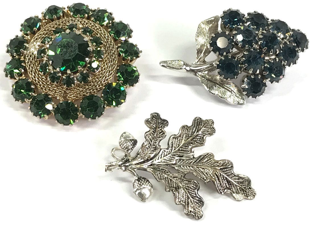Vintage Faceted Crystals Assorted Pin Brooches (1 of 13)