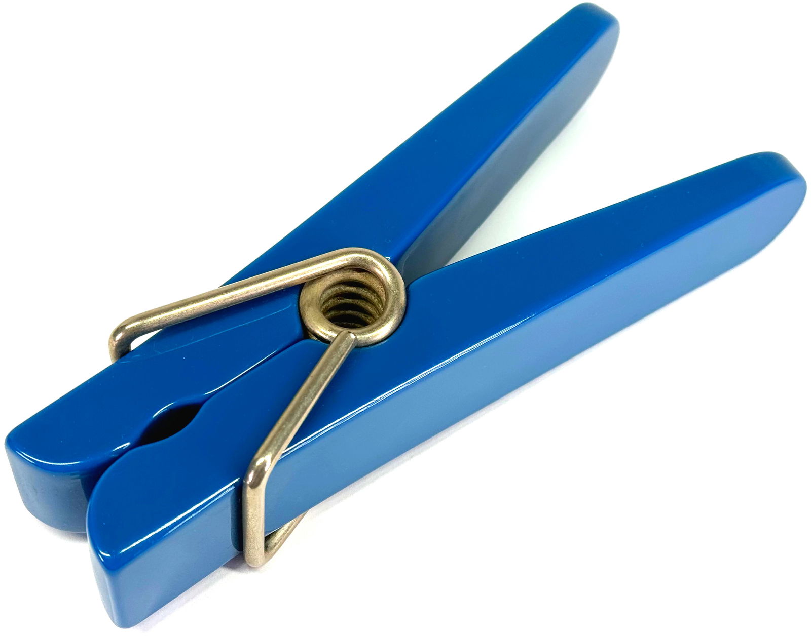 Vintage large blue lucite clothspin paper clip.: Vintage large blue lucite clothspin paper clip. For measures please refer to the pictures that were taken with a measuring tape. Weight: 200 Grams. This is a NO RESERVE AUCTION: there are no hidden or