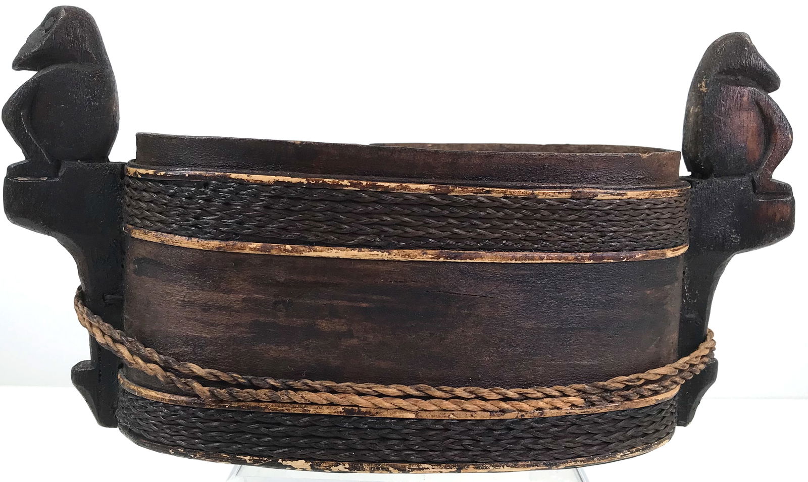 Dayak Borneo Kalimantan Container with Figures. (1 of 8)