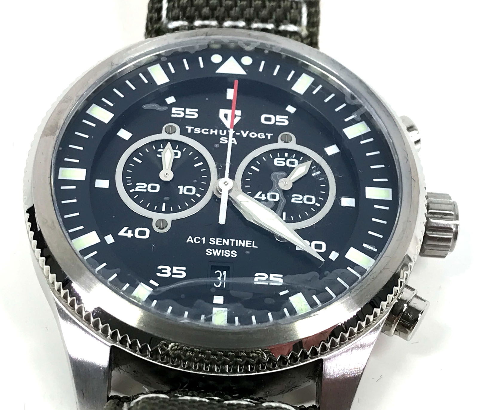 Brand New Tschuy-Vogt AC1 Sentinel Quartz Chronograph Watch. (1 of 15)
