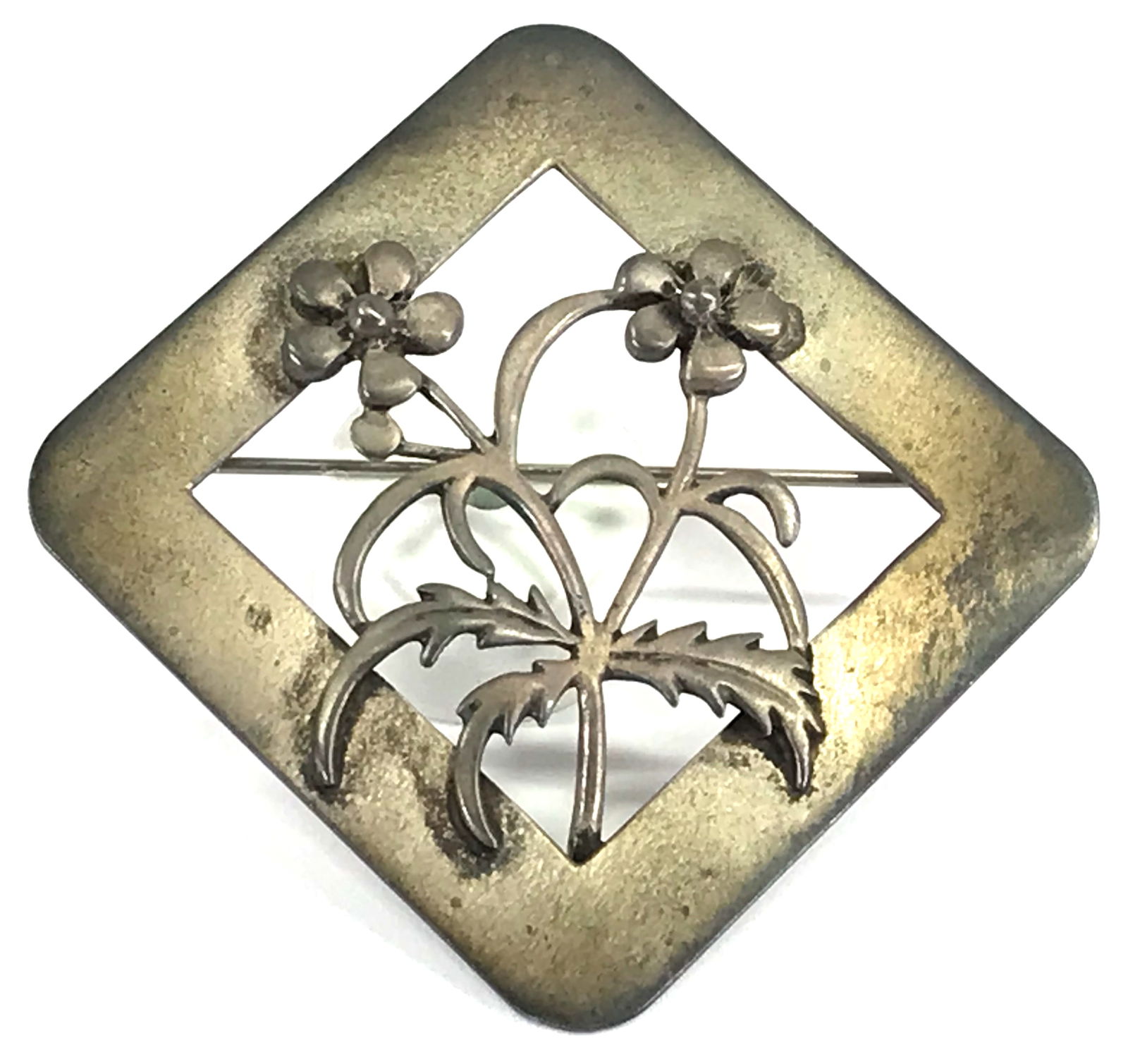 Vintage Leonore Doskow Handmade Sterling flowers Brooch (1 of 7)