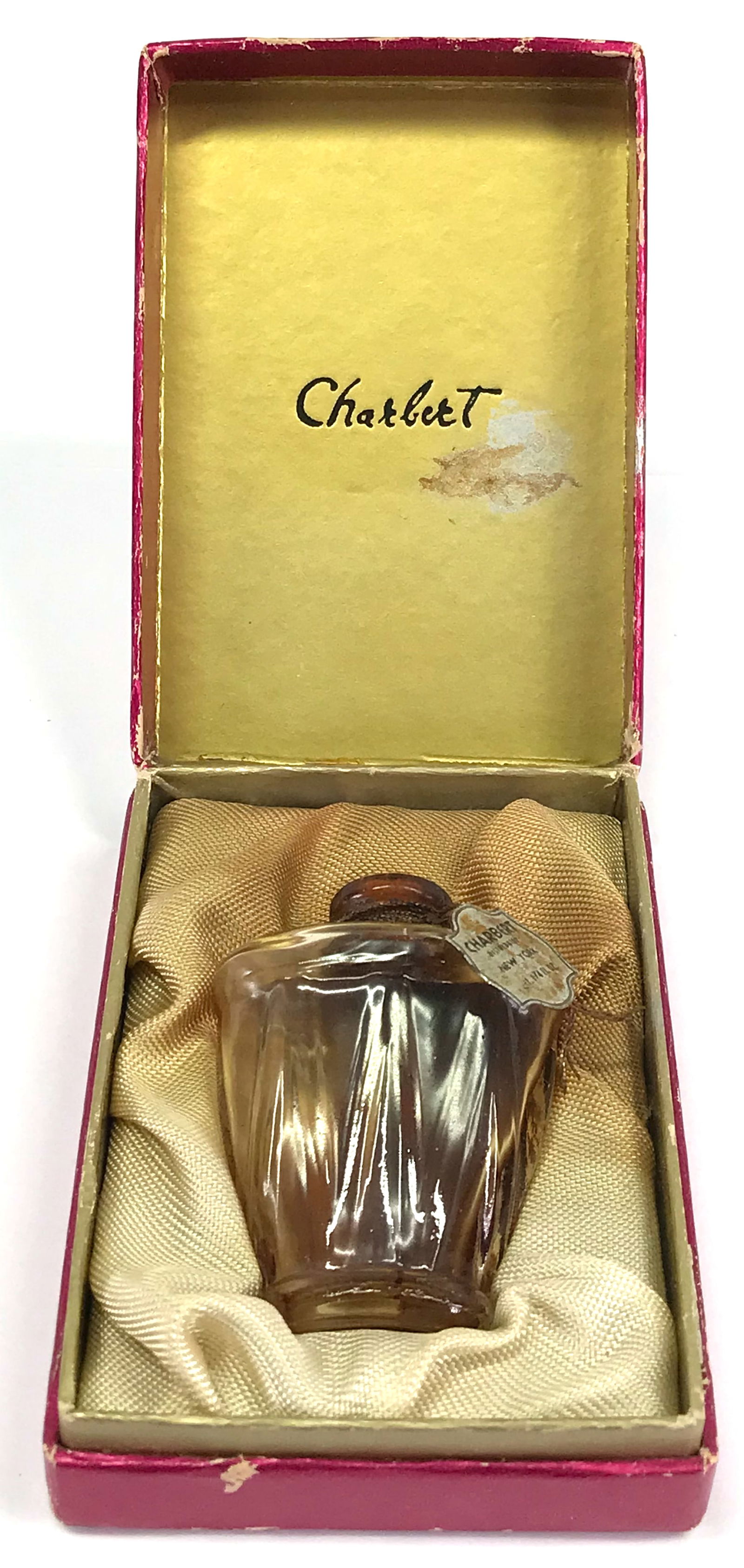 Vintage Breathless Charbert perfume bottle in box. Paper label (1 of 12)