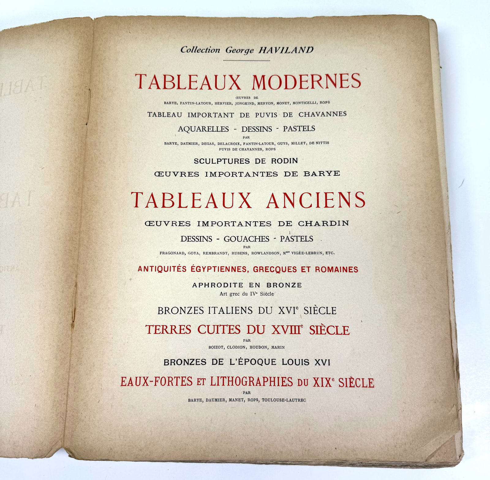 1932 G Petit Auction Catalog Monet, Toulouse-Lautrec, others Hammer Price & Buyer name handwritten (1 of 10)