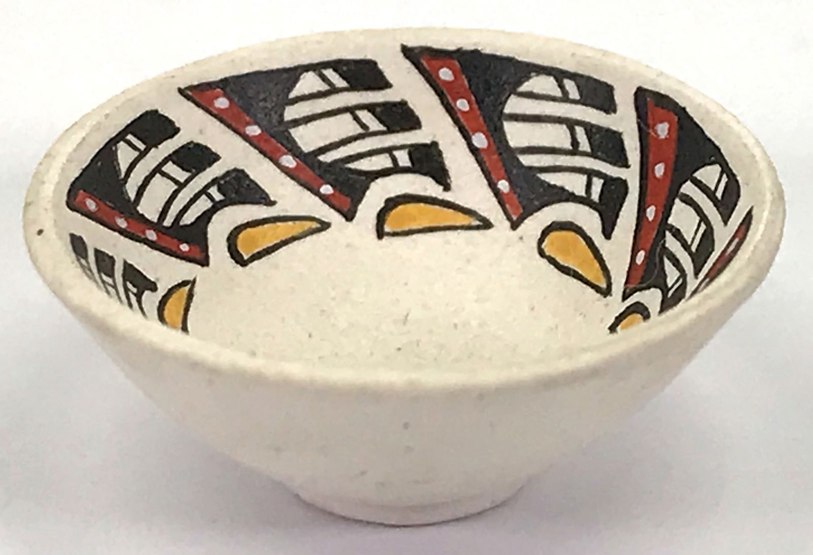 Oldham Studio Dollhouse Miniature Acoma Style Pottery Bowl (1 of 6)